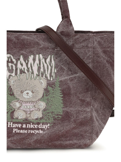 Ganni Small Teddy Tote Bag - Port Royale