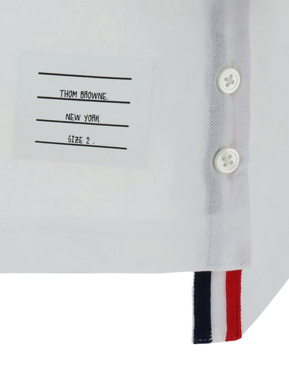 THOM BROWNE Short Sleeves Polo