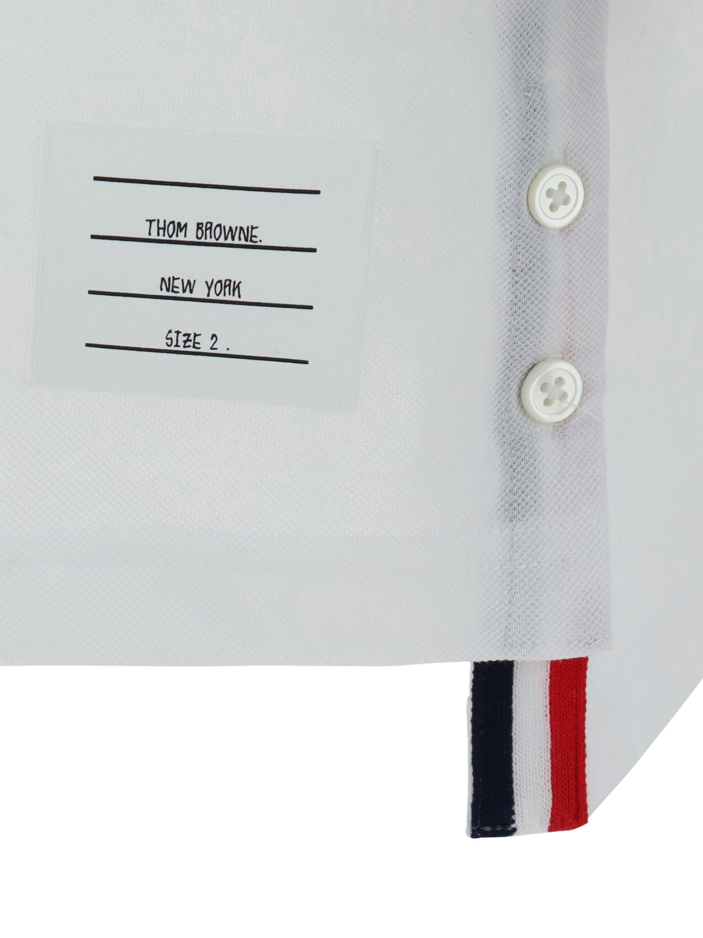 THOM BROWNE Short Sleeves Polo