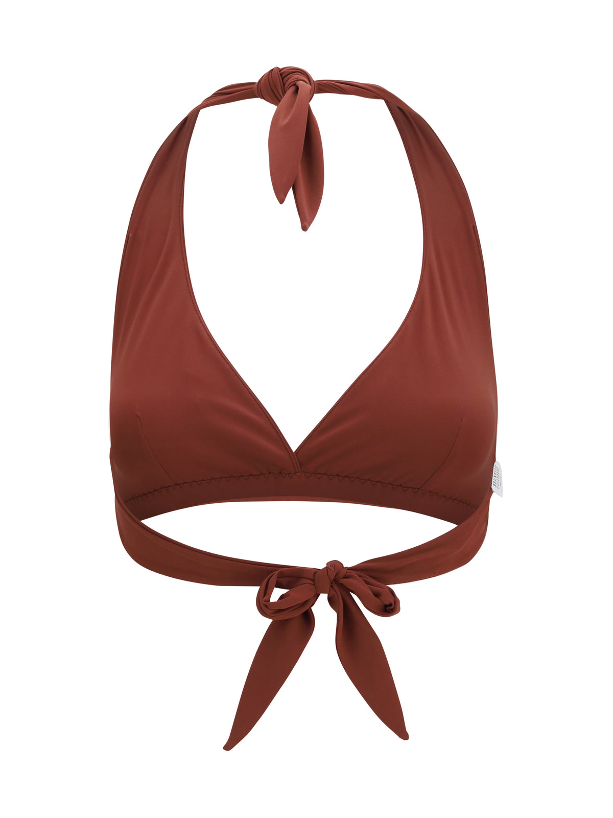 Brunello Cucinelli Triangle Bikini Top - Red Pear