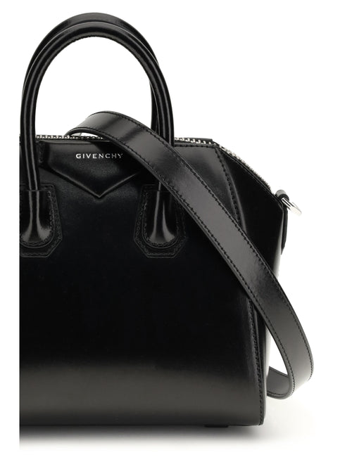 Givenchy Box leather Antigona mini Handbag - Black