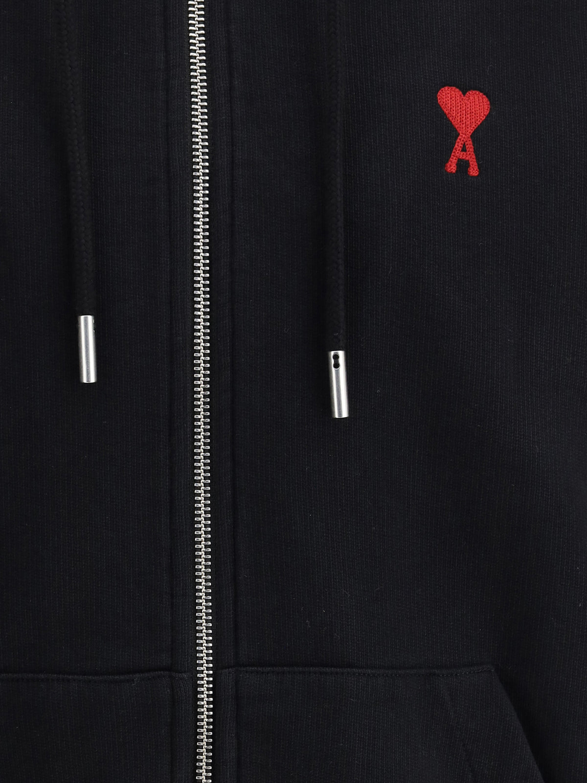 Ami Paris Logoed Hoodie - Noir