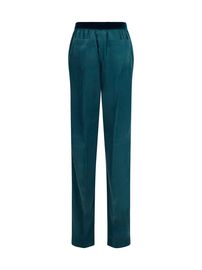 Tom Ford Stretch silk satin Pants - Teal