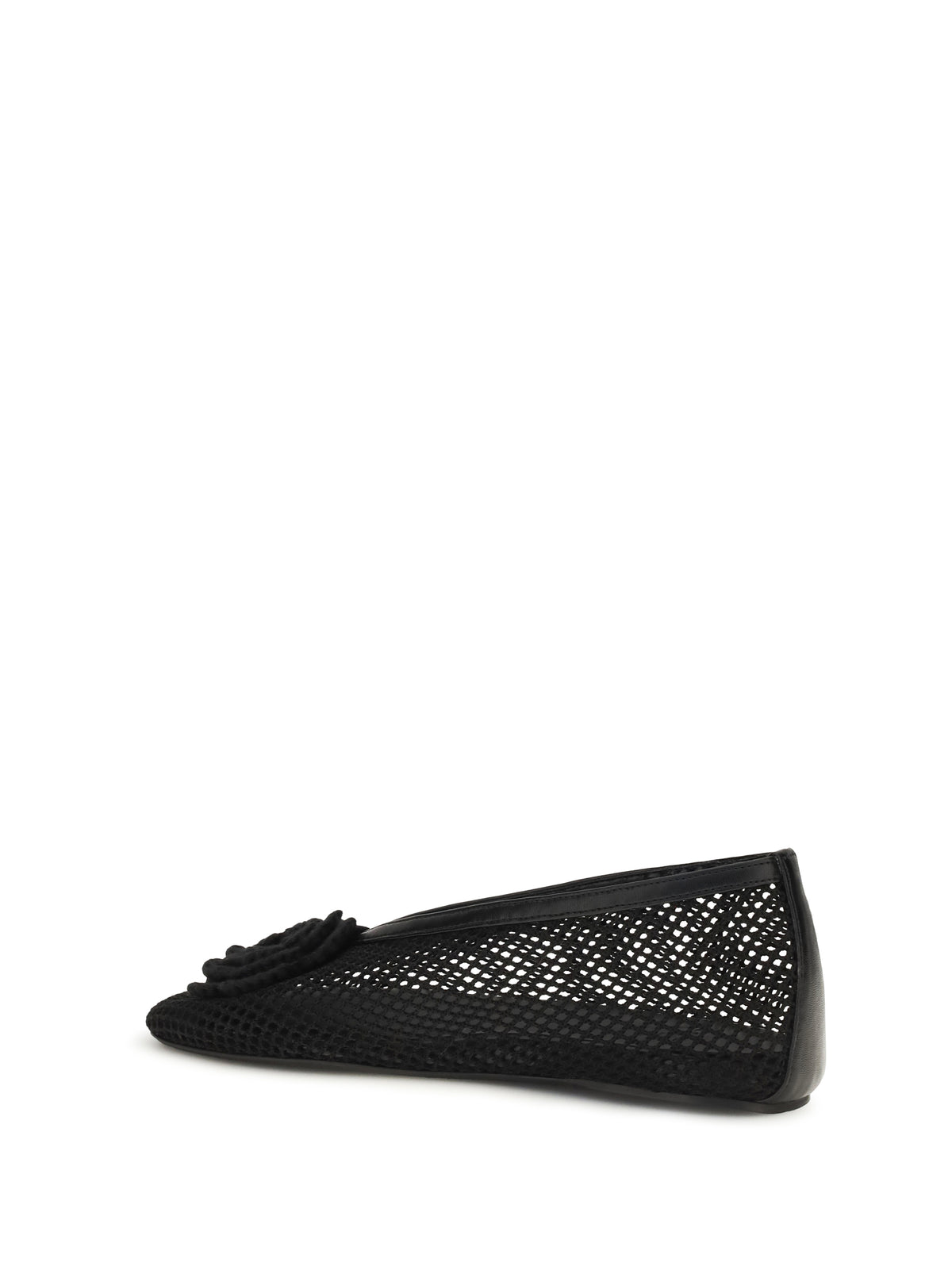 Ganni Jenny mesh Ballerinas - Black