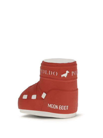 Moon Boot Sound Toy by Poldo x MoonBoot “Squeaky” - Red