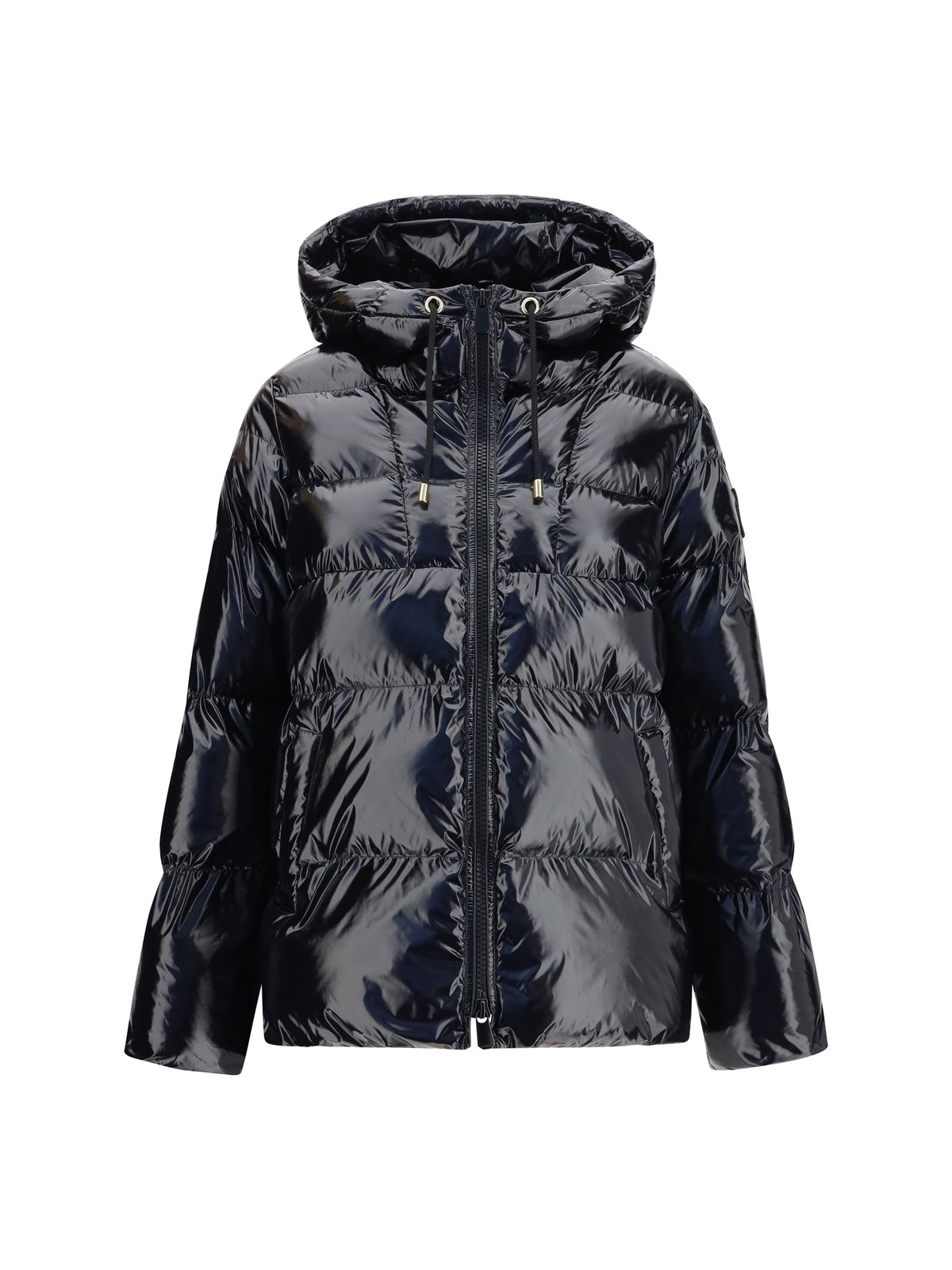 Pinko Hooded Eleodoro Down Jacket - Black Limousine