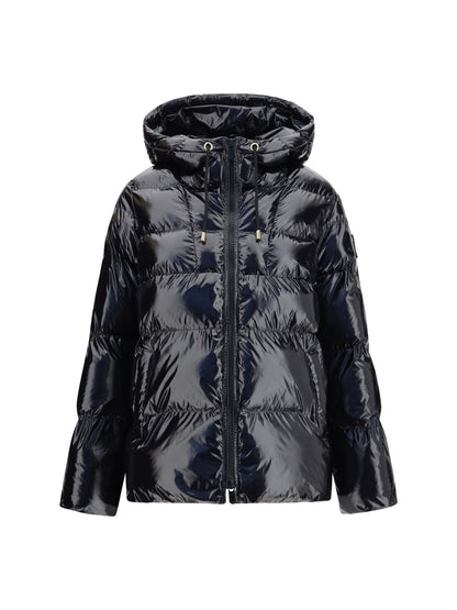 Pinko Hooded Eleodoro Down Jacket - Black Limousine