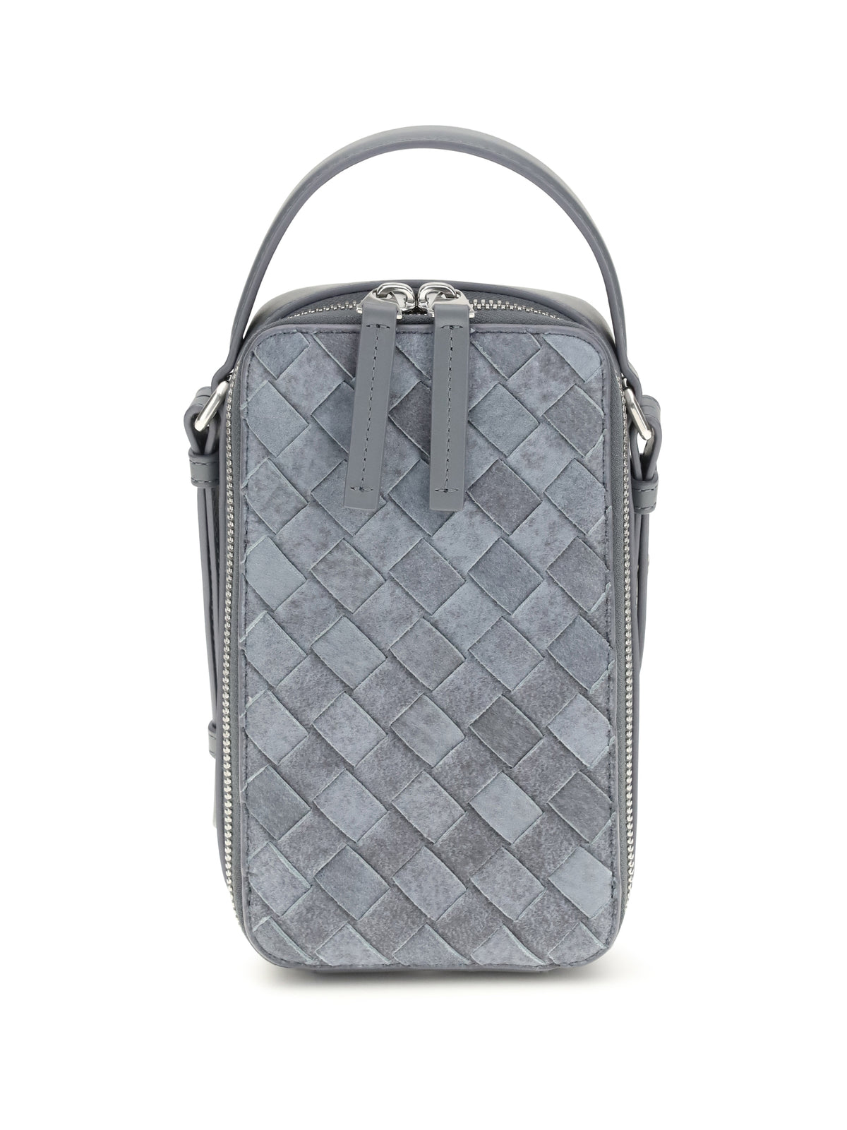 Bottega Veneta Woven Phone Case - Cloudy Indi/Gra.M-S