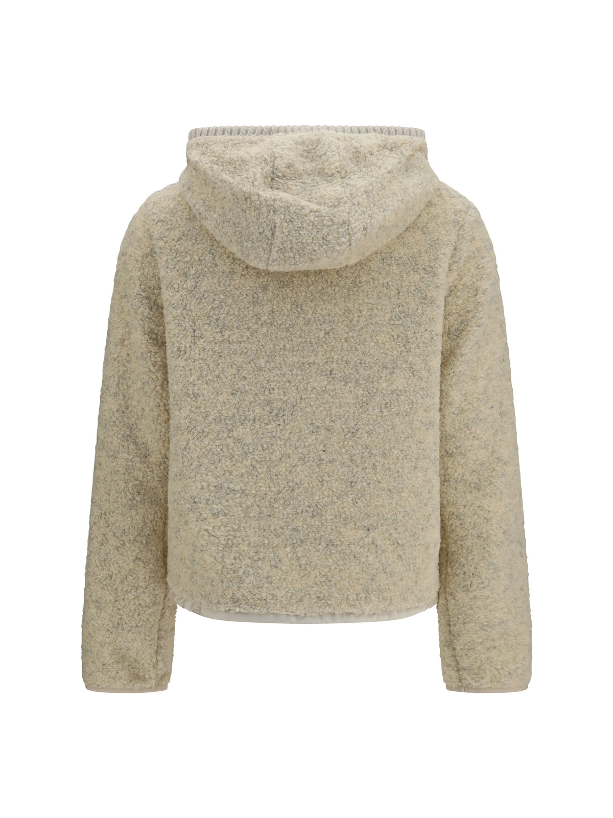 Moncler Padded Teddy Hoodie - Open White