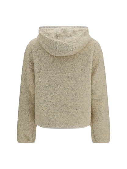 Moncler Padded Teddy Hoodie - Open White