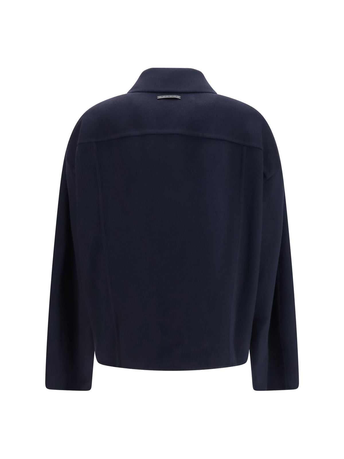 Marni Wool Jacket with logo embroidery - Ultramarine