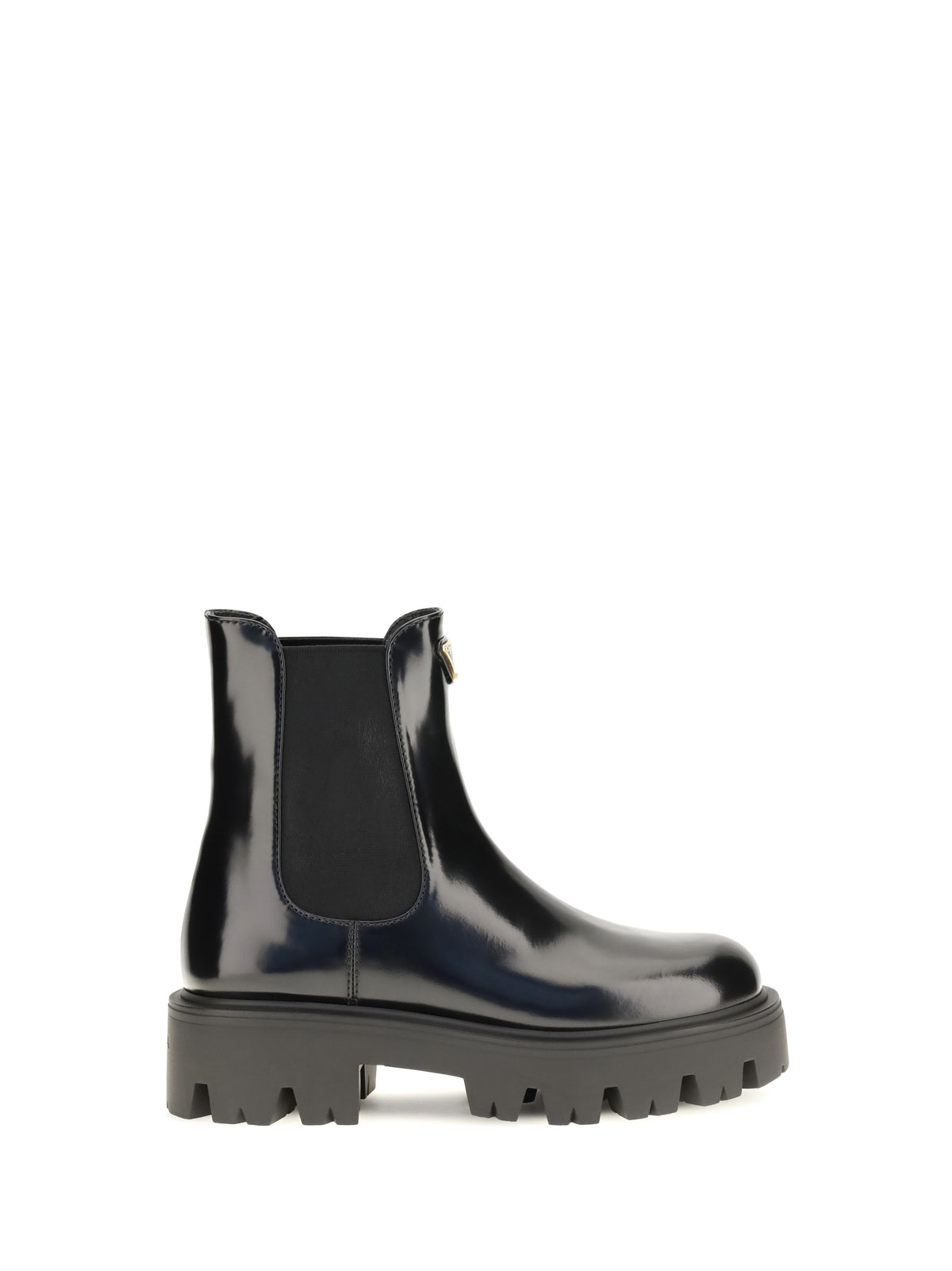 Prada Brushed leather ankle Boots - Black