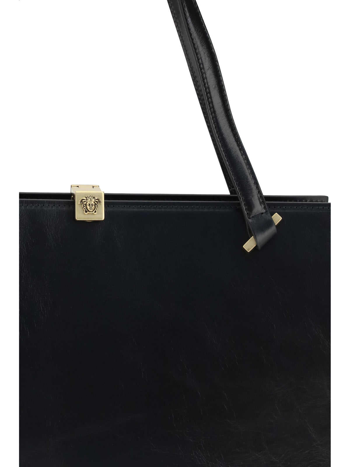 Versace Severine Shoulder Bag in leather - Black/Gold '82