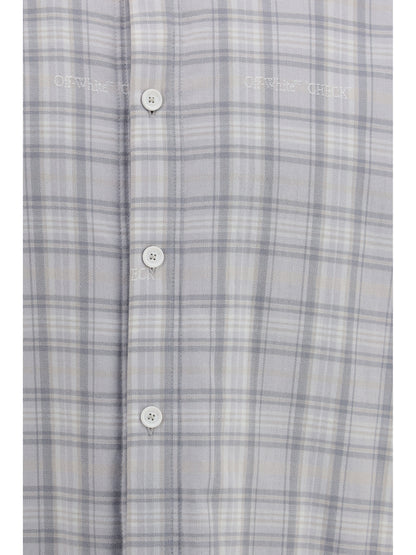 Off-White Padded flannel Jacket - Light Gray
