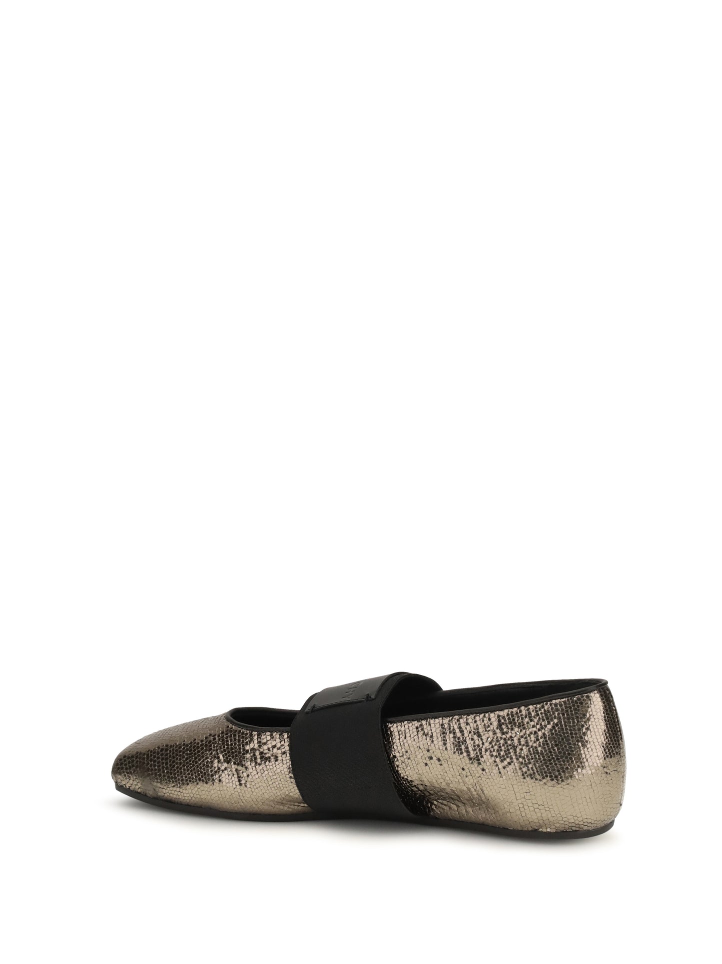 GIVENCHY Sliced Square Ballerinas in textured leather