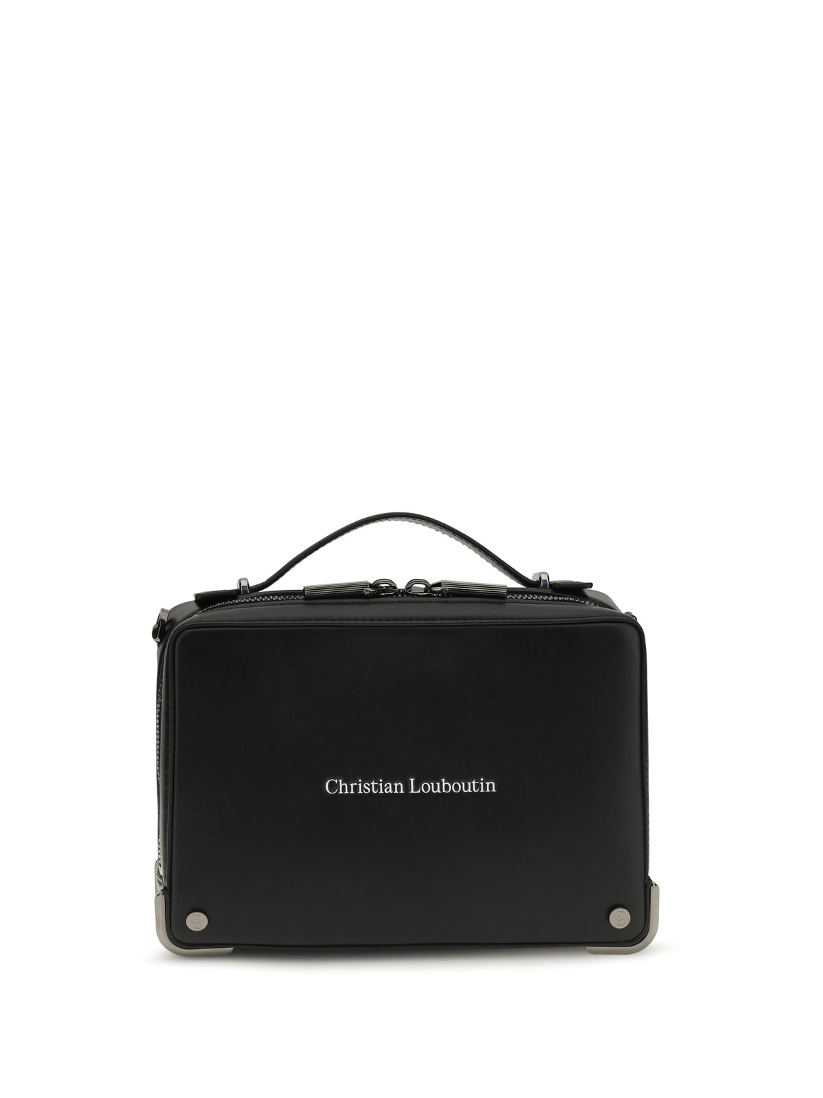 Christian Louboutin Small Tactical leather Handbag - Black