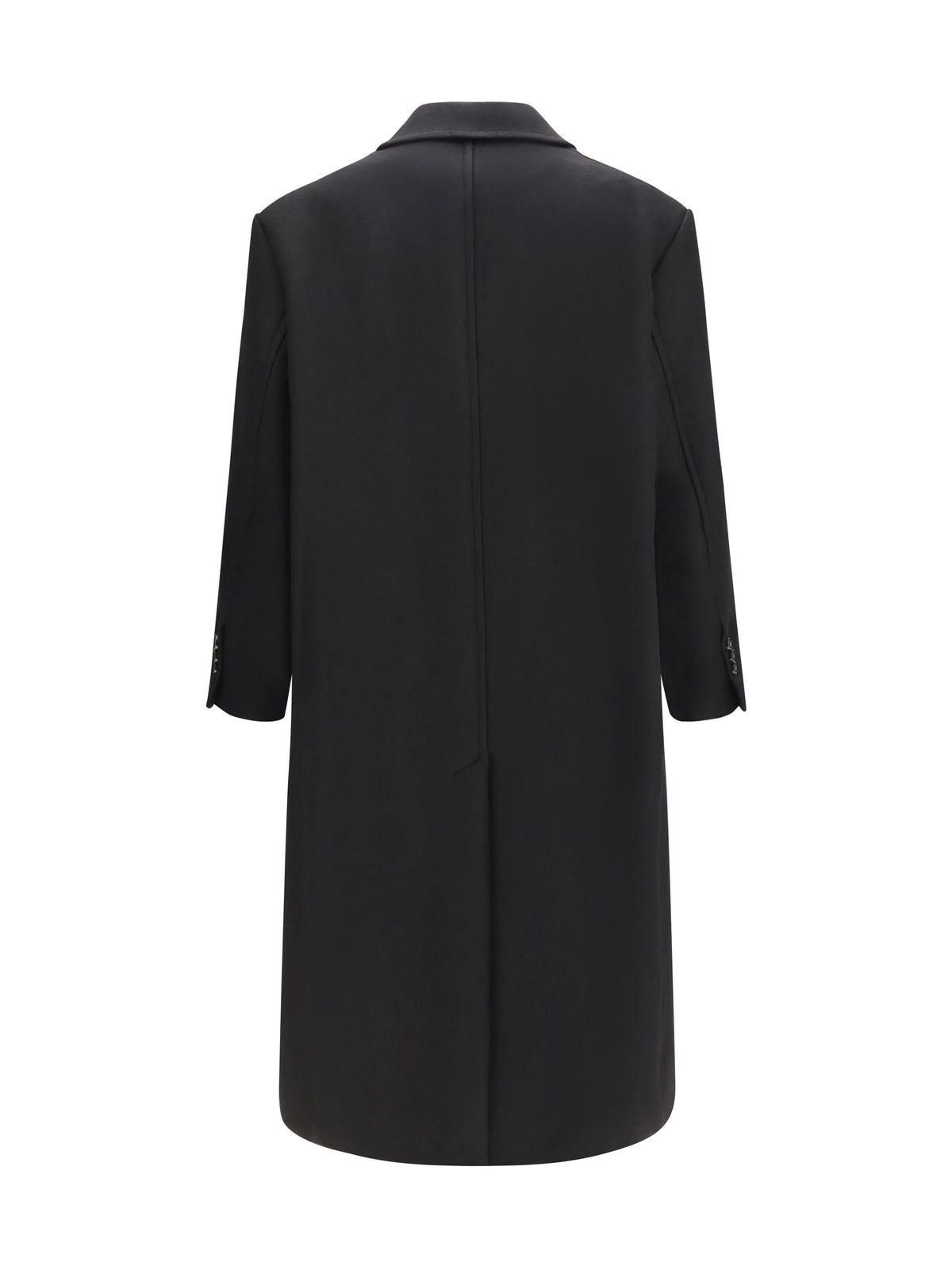 Ami Paris Long double breasted wool Coat - Noir
