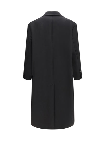 Ami Paris Long double breasted wool Coat - Noir