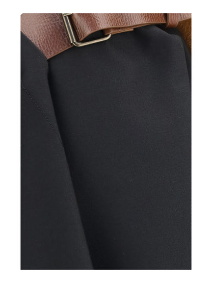 Bottega Veneta Grain de poudre wool midi Skirt - Double Black