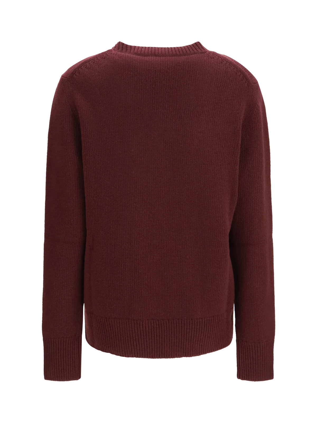 Burberry Cashmere and wool Sweater with Knight motif - Plum Purple/ White