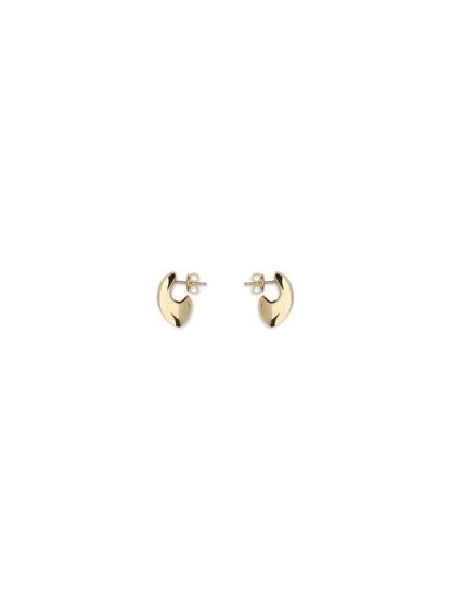 Bottega Veneta Small disc Earrings - Yellow Gold