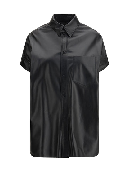 Balenciaga Tucked Sleeves Shirt - Black