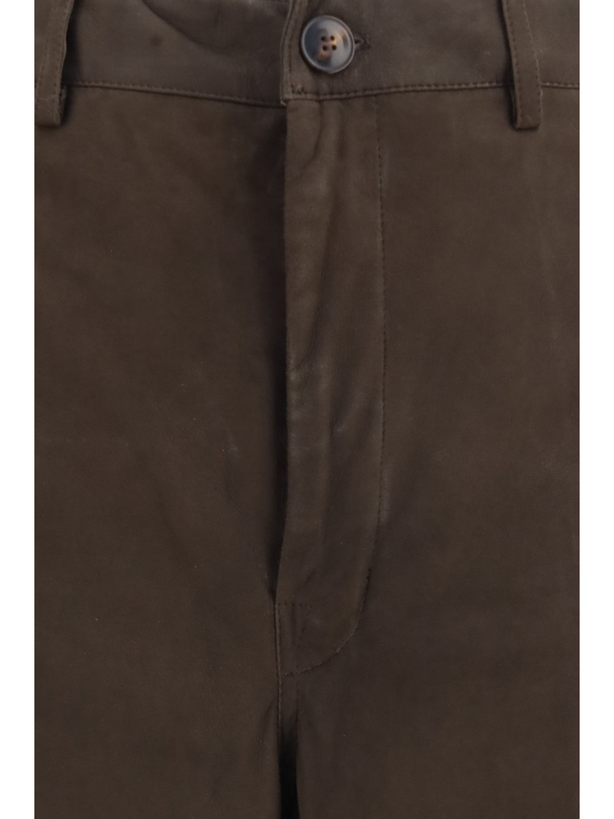 Rick Owens Wide-leg suede Pants - Grease