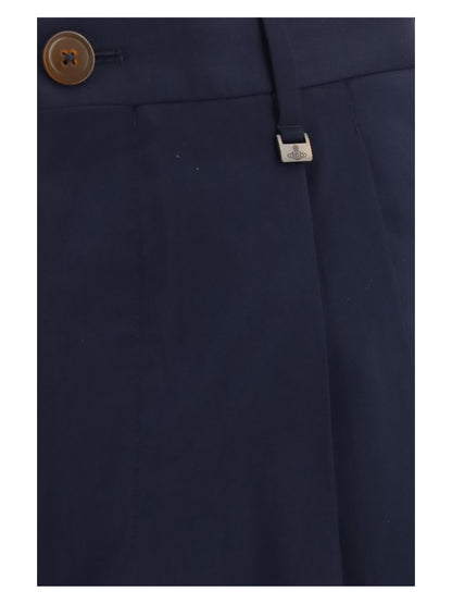 Vivienne Westwood Rafael wide-leg virgin wool Pants - Navy