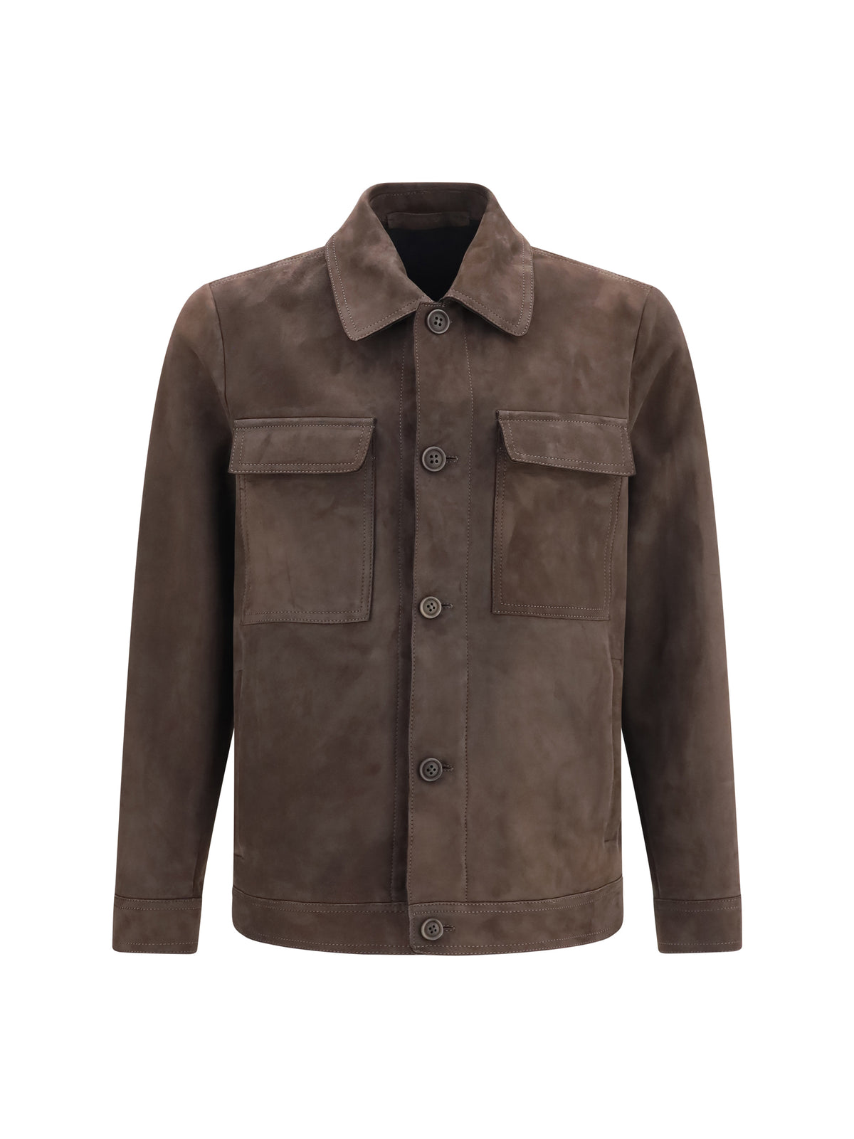 Salvatore Santoro Leather Jacket - Dark Brown