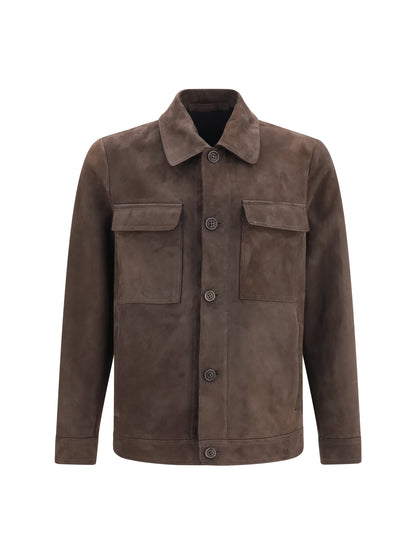 Salvatore Santoro Leather Jacket - Dark Brown