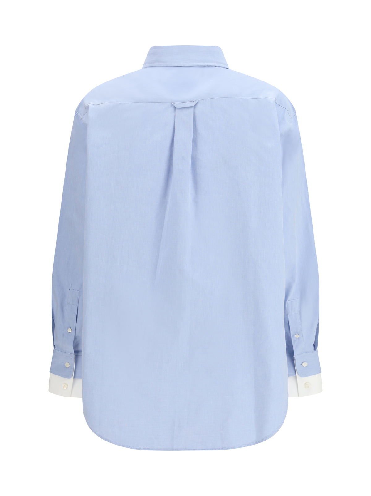 Acne Studios Layered button-up Shirt - Light Blue/White