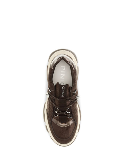 Pinko Athena suede Sneakers - Moro