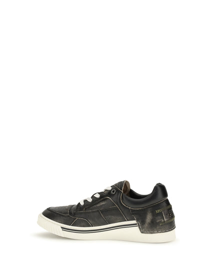 Fendi Fender Sneakers - Black Beige+Nero