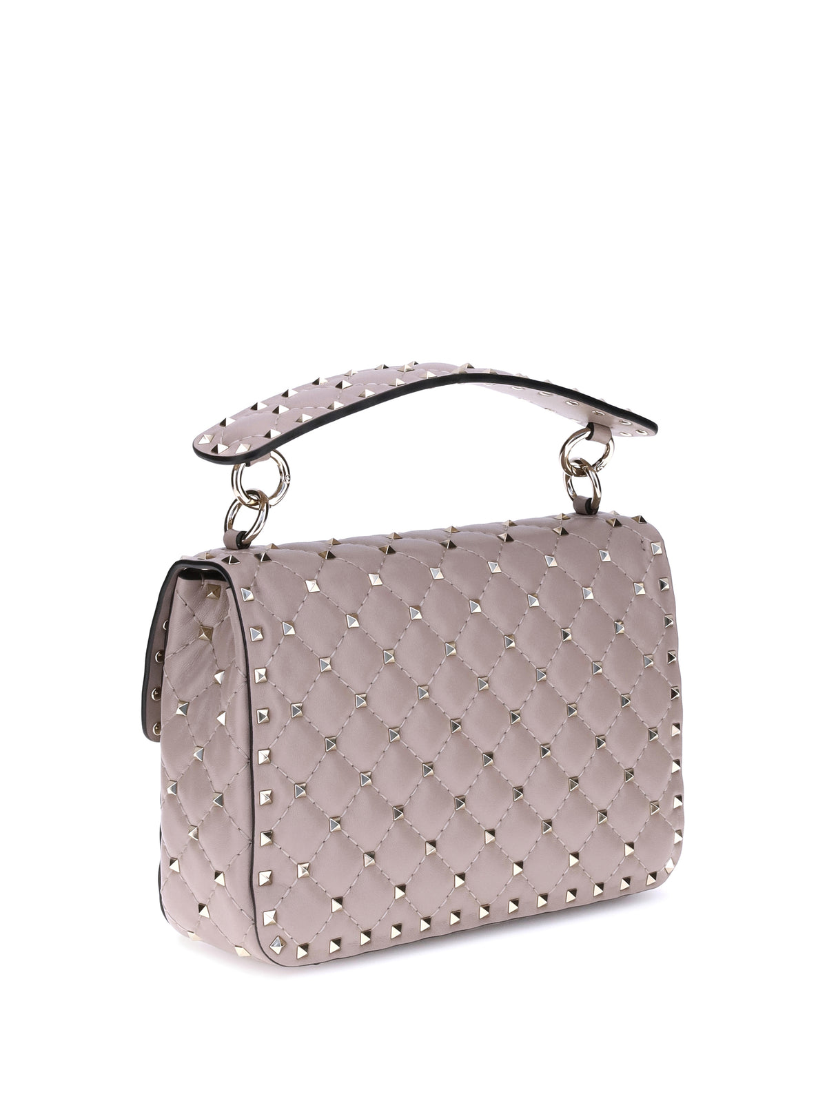Valentino Garavani Rockstud Spike Handbag - Poudre