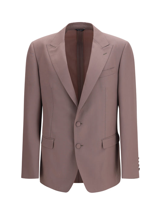 DOLCE & GABBANA Single-breasted wool poplin Jacket