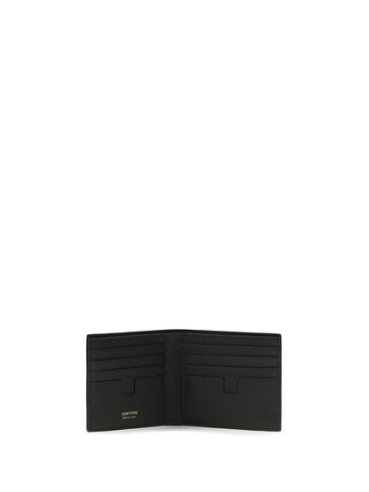 Tom Ford Printed bifold Wallet - Black