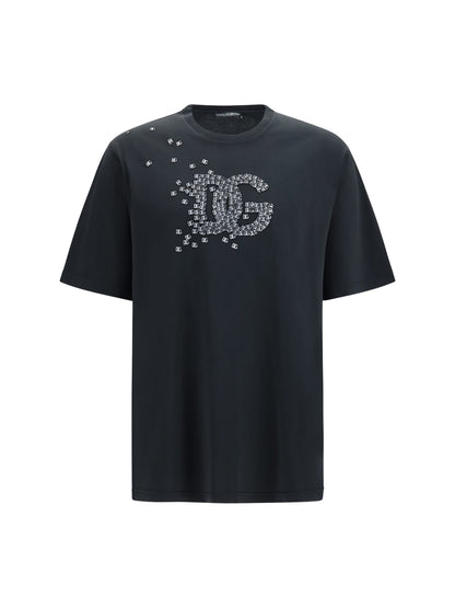 Dolce & Gabbana Cotton T-shirt with logo - Black