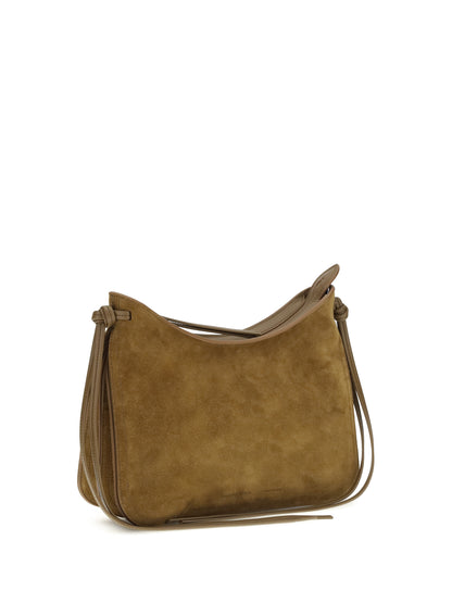 Phoebe Philo Gig Shoulder Small - Toffee Silver