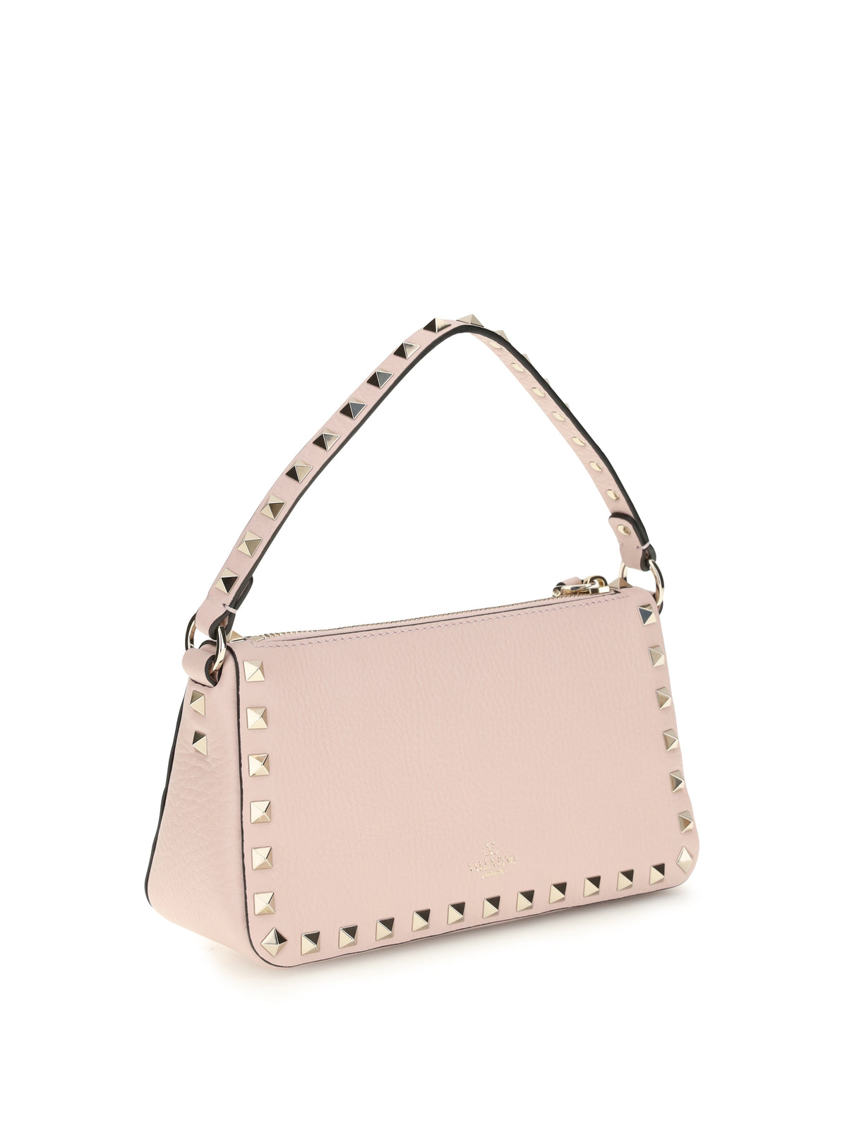 Valentino Garavani Rockstud leather Shoulder Bag - Rose Quartz