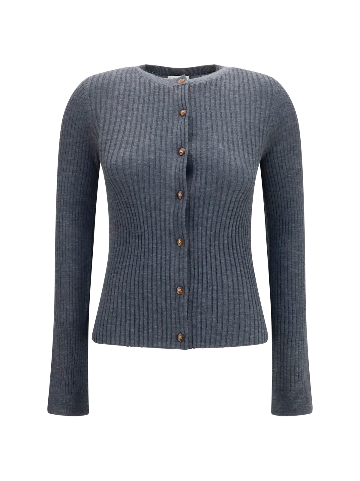 Burberry Cashmere Cardigan - Grey Melange