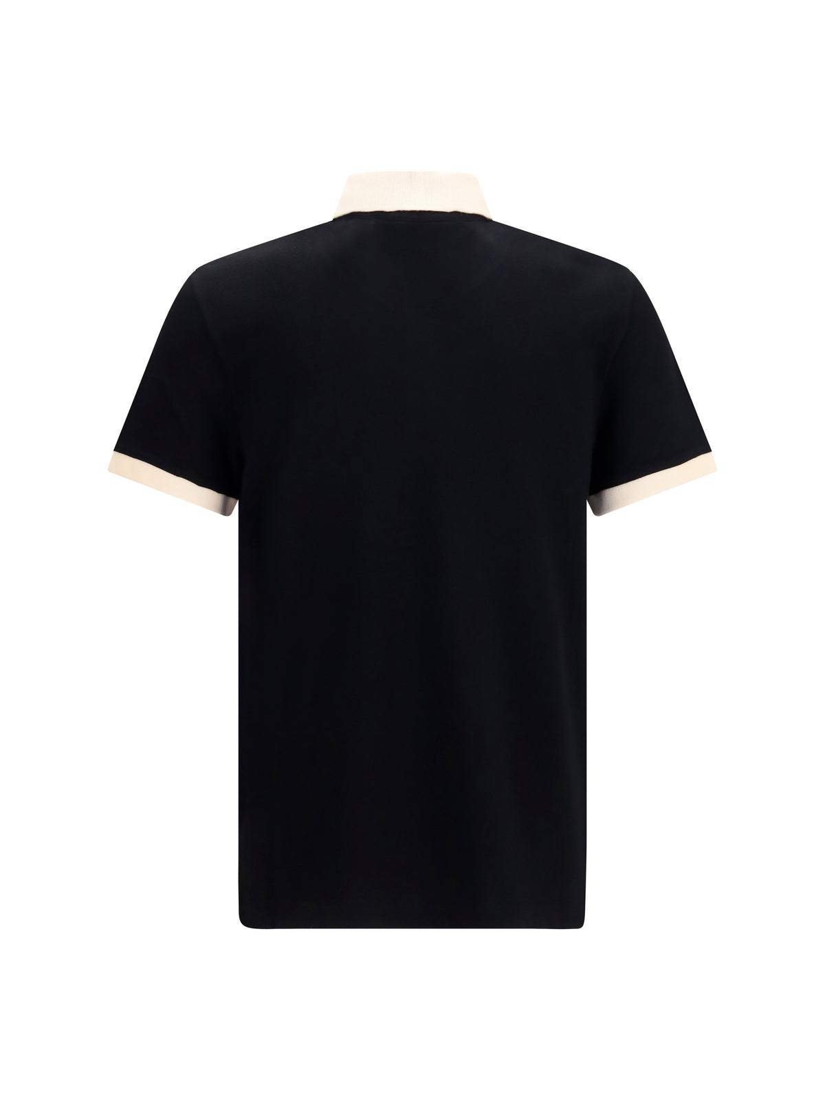 Valentino Polo with contrast trims - Black/Burro