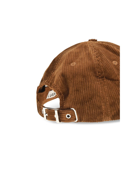 Ganni Corduroy Cap - Tortoise Shell