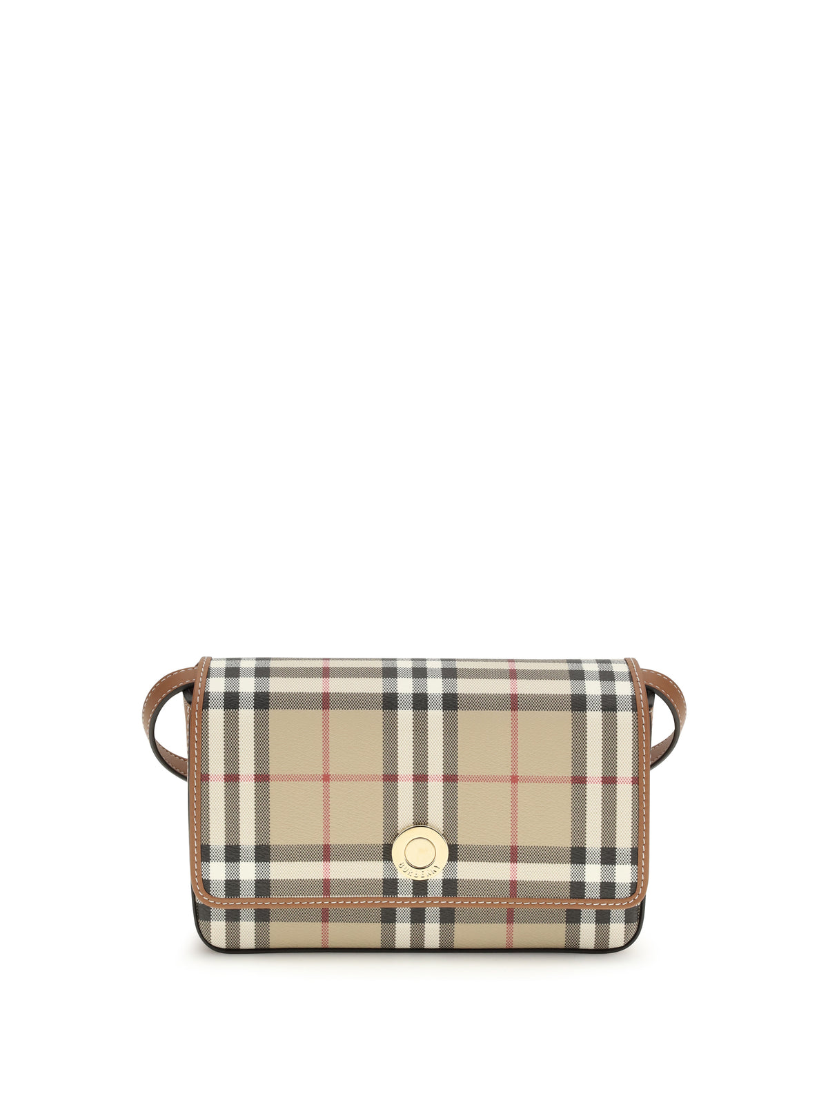 Burberry Hampshire mini Shoulder Bag - Vntg Chk/Briar Brown