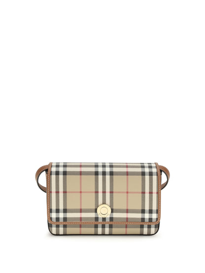 Burberry Hampshire mini Shoulder Bag - Vntg Chk/Briar Brown