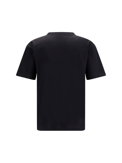 Valentino Panther print cotton T-shirt - Black/Yellow
