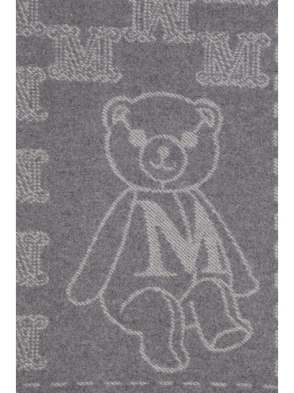 Max Mara Charme Scarf - Grey Dis.Teddy Cream