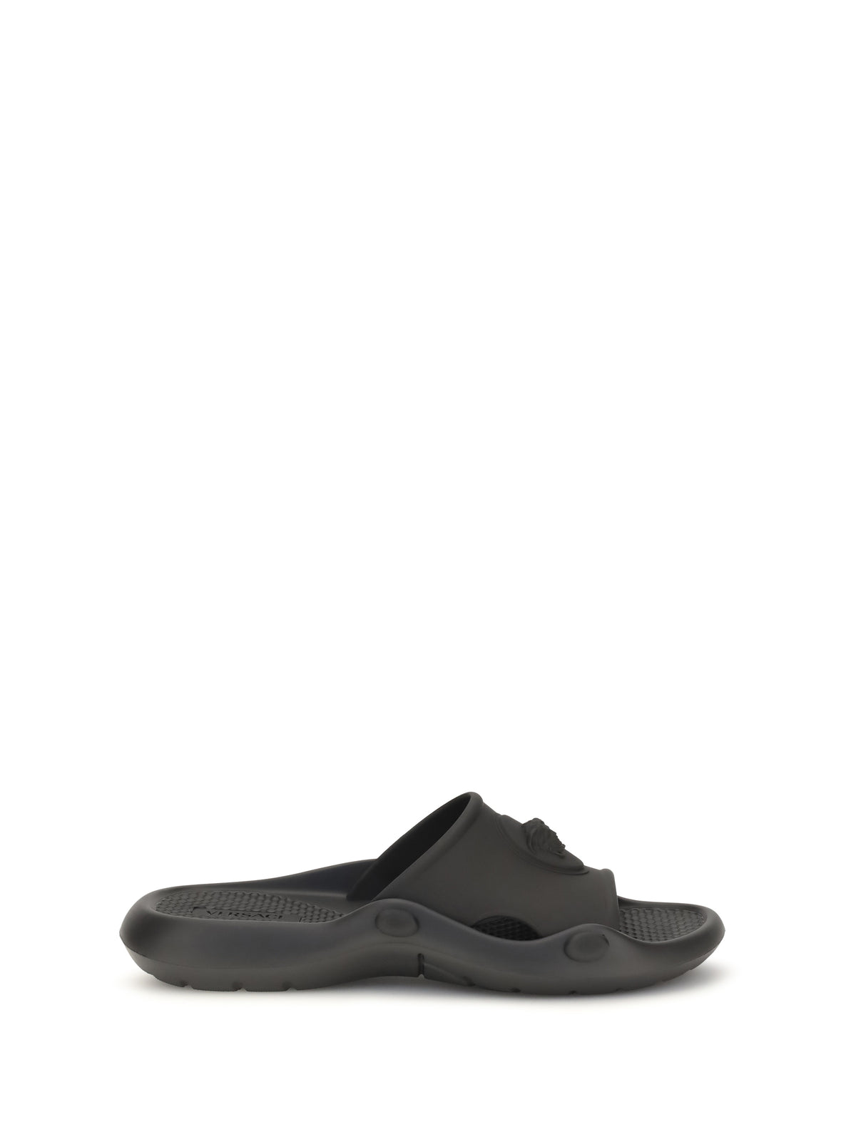 Versace Nettuno rubber slide - Black