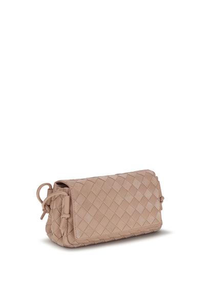 Bottega Veneta Intrecciato nappa Shoulder Bag - Terra Pink-Gold