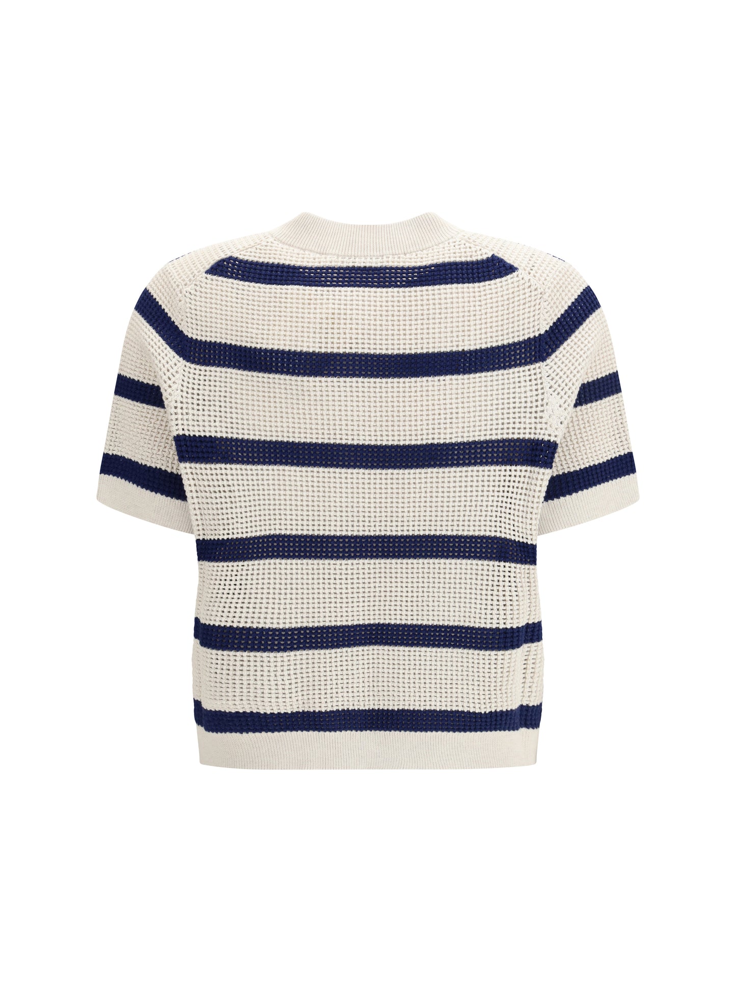 BRUNELLO CUCINELLI Striped mesh Cardigan