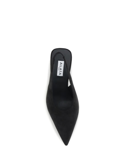 ALAÏA Cube wedge slingback Pumps